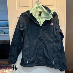 The North Face Kids Dark Blue Raincoat